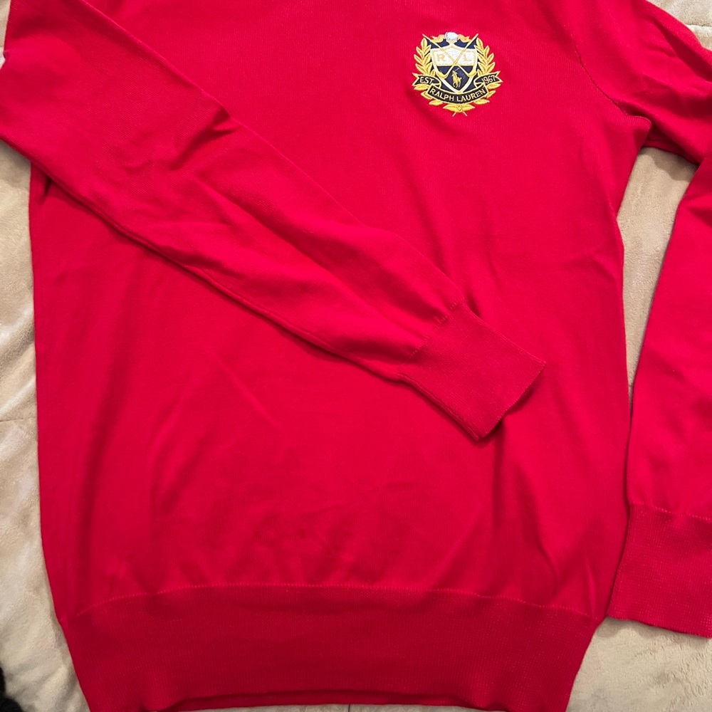 Ralph Lauren Red Crewneck Sweater